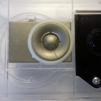 obrázek - 2N® Vario, náhradní plastový zvukovod reproduktoru, šedý, sada 5 kusů (Analog/IP)