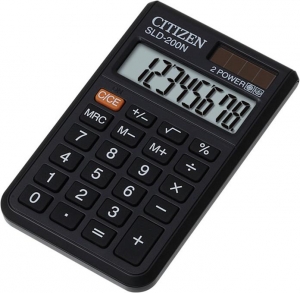 obrázek - Kalkulátor CITIZEN SLD-200N, kapesní, 8 digit, cover, dual power