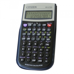obrázek - Kalkulátor CITIZEN SR-270N, školní, 10+2 digit, 2 line, 236 funkcí